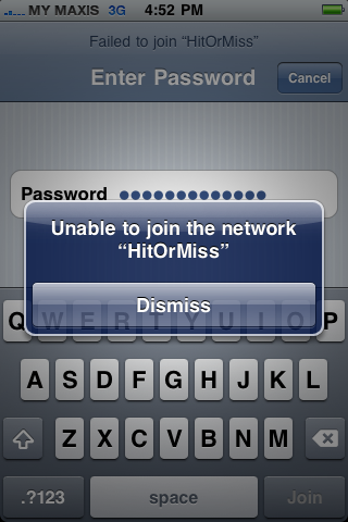 how to fix iphone unable to join the network